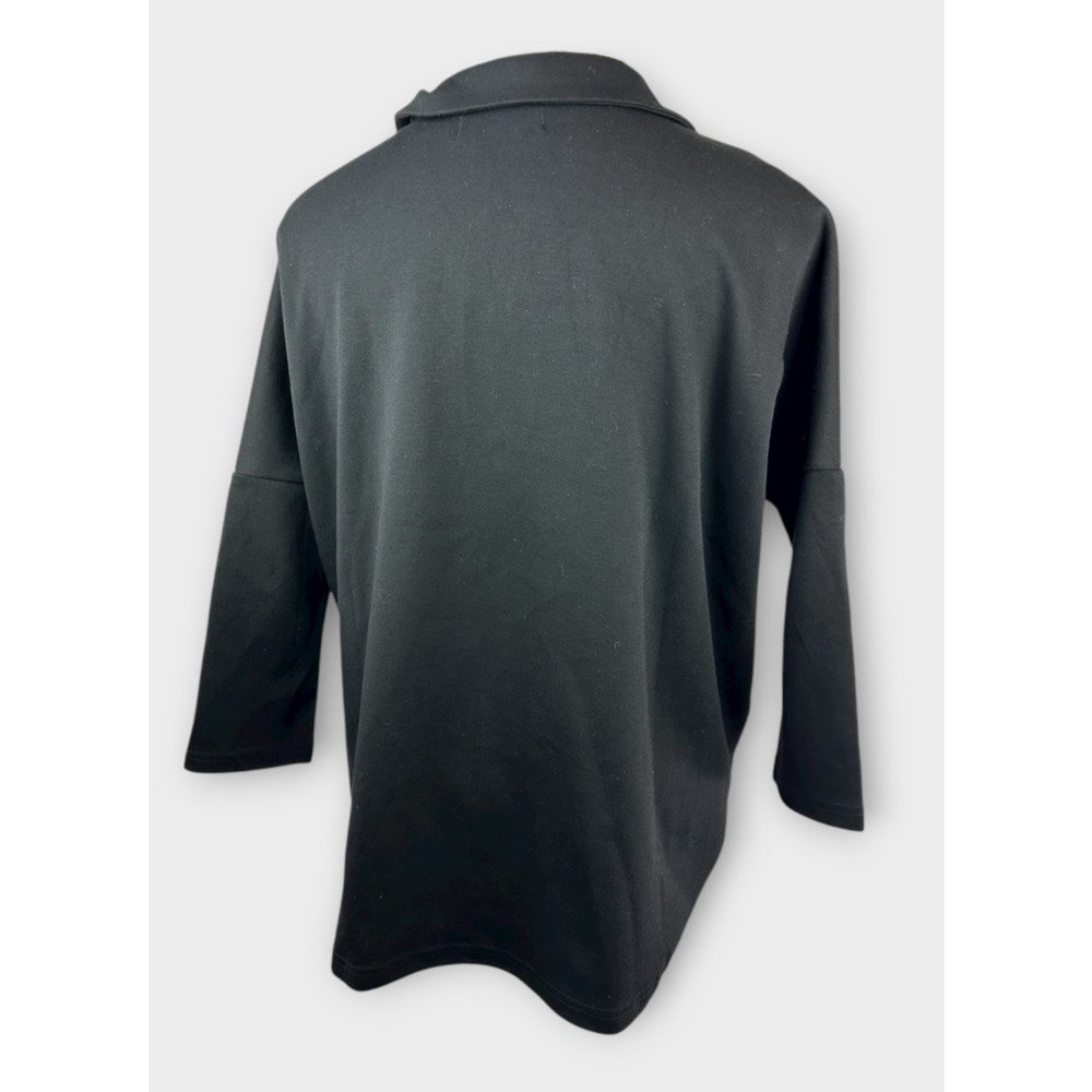 Tuckernuck x Pomander Place Black Easy Polo Swing Sweatshirt Size M/L Top - Picture 13 of 16